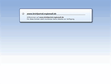 Tablet Screenshot of briefportal.regiomail.de